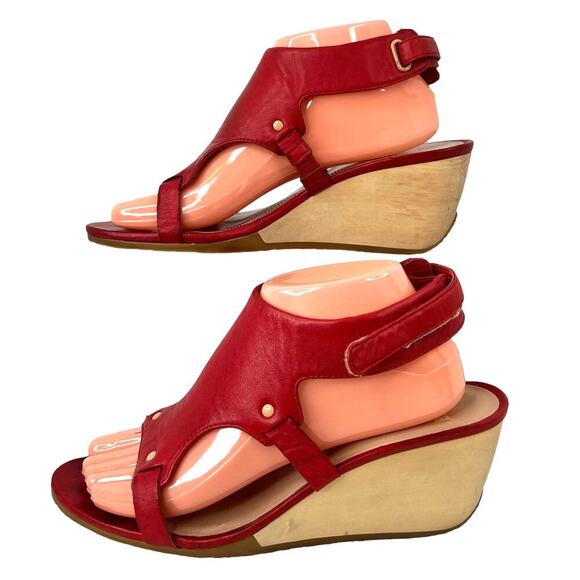 CAMPER Red Wedge Sandal Size 40 EU = 10 US - Picture 1 of 16